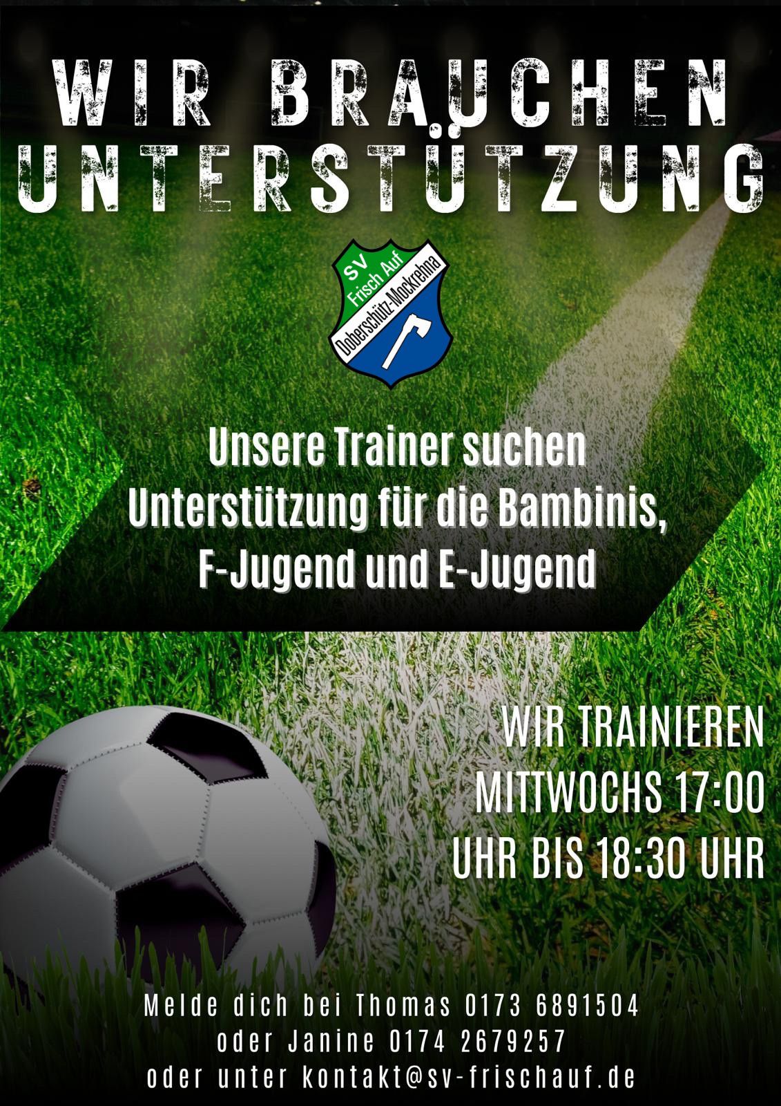 Trainerunterstützung Fußball